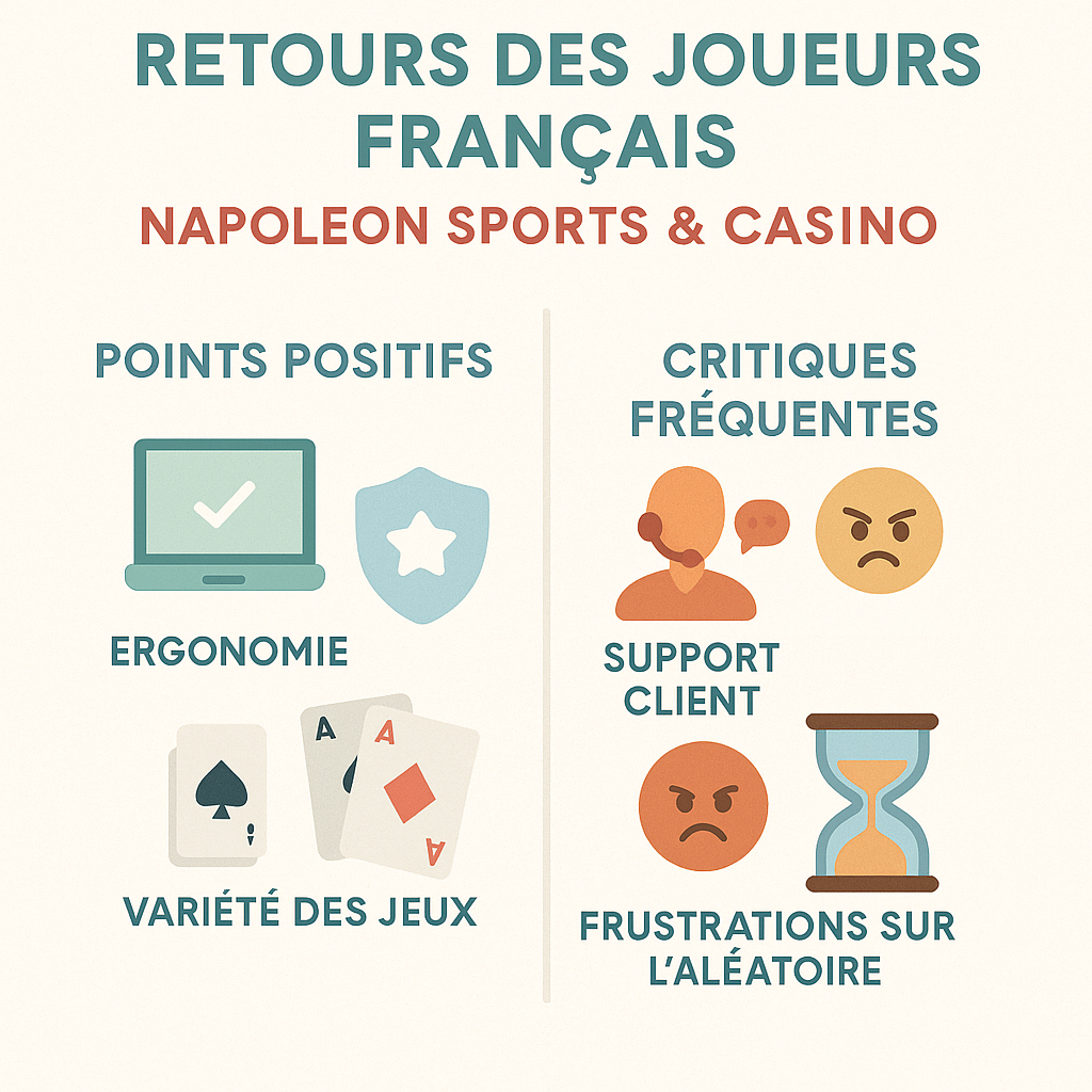 Quels retours les joueurs français partagent-ils à propos de Napoleon Sports & Casino ? Quels retours les joueurs français partagent-ils à propos de Napoleon Sports & Casino ?
